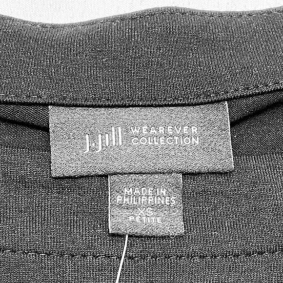 J. Jill Long Sleeve Pullover Tunic Women's XSP Petite Black Stretch MSRP $89 NWT - Picture 13 of 14